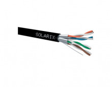 Kabel Solarix SXKD-6A-STP-PE STP kabel Cat 6A drát 500m venkovní - cívka  