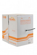 Kabel Solarix FTP Cat5e drát 305m PE venkovní  