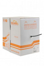 Kabel Solarix FTP Cat5e drát 305m PE venkovní  