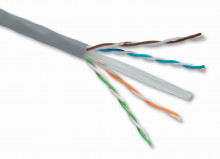 Kabel Solarix UTP Cat6 drát 500m PVC  