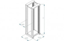 Rack Triton 19" stojan 32U dvoudílný 600x600  