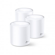 WiFi router TP-Link Deco X60(3-pack) AX3000, WiFi 6, 2x GLAN, / 574Mbps 2,4GHz/ 2402Mbps 5GHz  