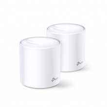 WiFi router TP-Link Deco X60(2-pack) AX3000, WiFi 6, 2x GLAN, / 574Mbps 2,4GHz/ 2402Mbps 5GHz  