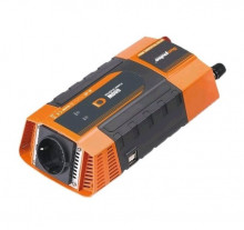 Napěťový měnič Carspa PID600-12 , 12V/230V+2xUSB 600W, modifikovaná sinus, digitální display, vhodný 