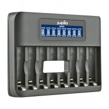 Nabíječka Jupio USB 8-slots Octo Battery Charger LCD pro 1 až 8ks AA/ AAA baterií  