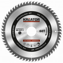 Pilový kotouč Kreator KRT020415 na dřevo 185mm, 60T  