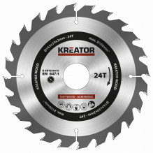 Pilový kotouč Kreator KRT020410 na dřevo 165mm, 24T  