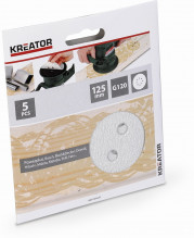 Brusný papír Kreator KRT230557 125mm na barvu G120, 5ks  