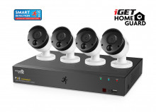 Kamerový set iGET HOMEGUARD HGNVK85304 systém s PoE napájením, 8kanálové NVR + 4x HGNVK930CAM FHD ka 