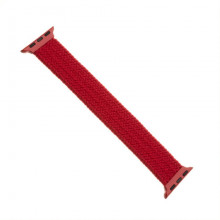 Řemínek FIXED Nylon Strap elastický nylonový pro Apple Watch 38/40mm, velikost L, červený  