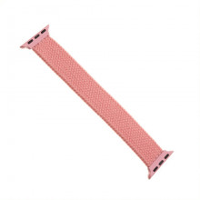 Řemínek FIXED Nylon Strap elastický nylonový pro Apple Watch 38/40mm, velikost L, růžový  