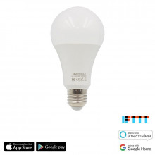 iQtech SmartLife WB009, Wi-Fi LED RGBW žárovka E27, 110-260 V, 9 W, bílá/barevná  