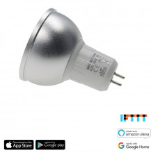 iQtech SmartLife MR16, Wi-Fi LED RGBW žárovka MR16 (GU5.3), 85-265 V, 5 W, bílá/barevná  
