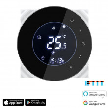 iQtech SmartLife GBLW-B, WiFi termostat pro podlahové vytápění, černý  
