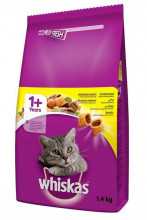 WHISKAS granule s kuřecím 1,4kg  