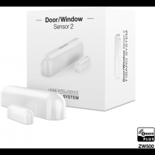 Fibaro bateriový Senzor 2 (magn. kontakt) na okna a dveře, Z-Wave Plus, bílá  