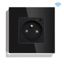 iQtech SmartLife JW04-BK, chytrá Wi-Fi zásuvka s kolíkem, 16 A, měření spotřeby, černá 