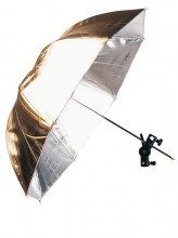 Linkstar PUK-84GS odrazný deštník oboustranný 84cm (zlatá/stříbrná)  