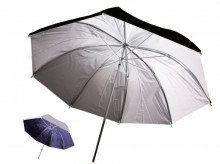 Linkstar PUK-102WB odrazný deštník oboustranný 102cm (bílá/černá)  