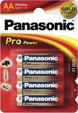 Panasonic LR6 PPG Pro Power Gold alkaline 4BP, 4 ks baterie AA  