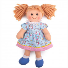 Panenka Bigjigs Toys látková Olivia 34 cm  