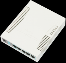 Switch Mikrotik RouterBOARD RB260GS 5-port Gigabit smart switch with SFP cage, SwOS, plastic case, P 