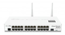 Switch Mikrotik CRS125-24G-1S-2HnD-IN, Atheros AR9344 CPU, 128MB RAM, 24xGigabit LAN, 1xSFP, RouterO 