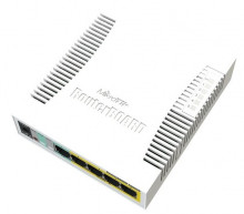 Switch Mikrotik RouterBOARD 106-1G-4P-1S (RB260GSP) 5-port Gigabit smart switch with SFP cage, SwOS, 