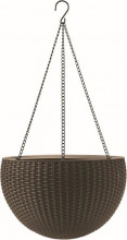 Květináč Keter Hanging Sphere mocha  