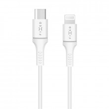 Kabel FIXED datový a nabíjecí s konektory USB-C/lightning a podporou PD, MFI certifikace 1 metr, 60W 