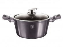 Hrnec Berlingerhaus s poklicí s mramorovým povrchem 20 cm Carbon PRO Line BH-6892  