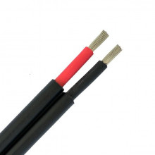 Kabel MHPower PV1-F pro soláry, měděný 2x 4mm2 - černý, dvojitý, cena za 1m 