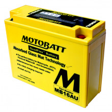 Baterie Motobatt MB16AU pro motocykly (20,5Ah, 12V, 2 vývody)  