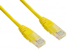 Patch kabel UTP cat 5e, 0,25m - žlu...