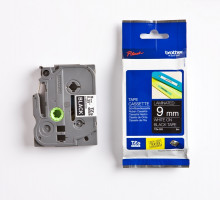 Páska Brother TZE-325, 9mm, černá/bílá, laminovaná, délka 8m  