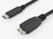 Kabel USB 3.1 konektor C/male - USB 3.0 konektor Micro-B/male ,0,6m  