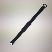 Fitness náramek čipový úzký Sillicon rubber Mifare S50 1kb, černá  