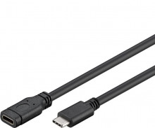 Kabel USB- C prodlužovací (USB 3.1 generation 1), C/M - C/F, 1m  