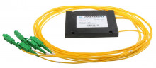 Splitter PLC optický -1x4, 1260-1650nm, ABS box, SC/APC, 1,5m  