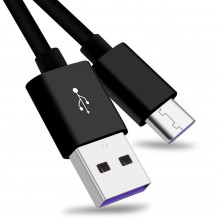 Kabel PremiumCord USB 3.1 C/M - USB 2.0 A/M super rychlé nabíjení 5A, 1m, černý  