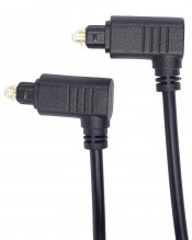 Optický kabel Toslink 90° - Toslink 90°, OD:4mm, 1m  