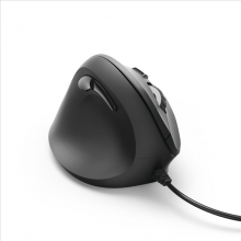 Myš Hama vertikální, ergonomická kabelová, EMC-500L pro leváky, černá  