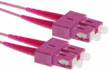 Patch kabel optický duplex SC-SC 50/125 MM, OM4, 1 m  