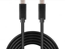 Kabel USB-C 3.2 generation 2x2, 3A, 20Gbit/s černý, 1m  