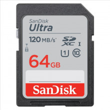 Paměťová karta Sandisk Ultra 64GB SDXC Memory Card 120MB/s 