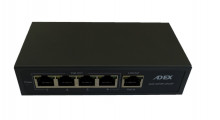 Switch Adex ADS105FRP-4POAF 5x LAN,...