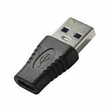 Redukce USB 3.0 A male - USB-C female černá  