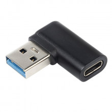 Redukce USB-C Female na USB3.0 typ A Male zahnutá 90°  