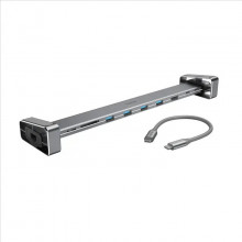 Dokovací stanice Hama USB-C Connect2Office Basic , 9 připojení, odnímatelné nožičky  