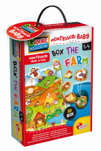 Hračka Liscianigioch Montessori Baby Box The Farm - Vkládačka farma  